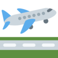 airplane departure on platform Twitter