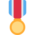 medal on platform Twitter
