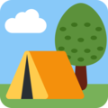 camping on platform Twitter