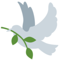 dove of peace on platform Twitter