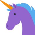 unicorn face on platform Twitter
