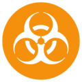 biohazard sign on platform Twitter