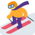 skier on platform Twitter