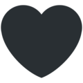 black heart on platform Twitter