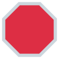 octagonal sign on platform Twitter