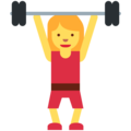 woman lifting weights on platform Twitter