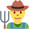 man farmer on platform Twitter