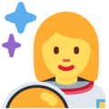 woman astronaut on platform Twitter