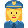 woman police officer on platform Twitter