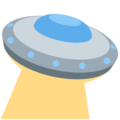 flying saucer on platform Twitter