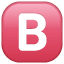 B button (blood type) on platform Whatsapp