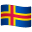 flag: Åland Islands on platform Whatsapp