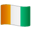 flag: Côte d’Ivoire on platform Whatsapp