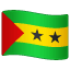 flag: São Tomé & Príncipe on platform Whatsapp