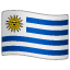 flag: Uruguay on platform Whatsapp