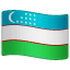 flag: Uzbekistan on platform Whatsapp