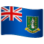 flag: British Virgin Islands on platform Whatsapp