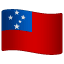 flag: Samoa on platform Whatsapp