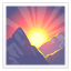 sunrise over mountains on platform Whatsapp