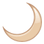 crescent moon on platform Whatsapp