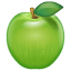 green apple on platform Whatsapp