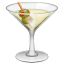 cocktail glass on platform Whatsapp