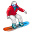 snowboarder on platform Whatsapp