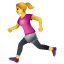 woman running on platform Whatsapp