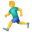 person running on platform Whatsapp