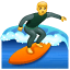 man surfing on platform Whatsapp