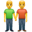 men holding hands on platform Whatsapp