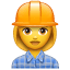 woman construction worker on platform Whatsapp