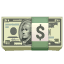 dollar banknote on platform Whatsapp