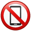 no mobile phones on platform Whatsapp