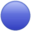 blue circle on platform Whatsapp