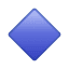 small blue diamond on platform Whatsapp