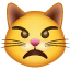 pouting cat on platform Whatsapp