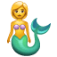 mermaid on platform Whatsapp