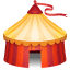 circus tent on platform Whatsapp