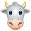cow face on platform Whatsapp