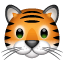 tiger face on platform Whatsapp