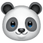 panda face on platform Whatsapp