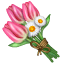 bouquet on platform Whatsapp