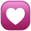 heart decoration on platform Whatsapp