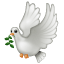 dove of peace on platform Whatsapp