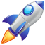 rocket on platform Whatsapp