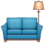 couch and lamp on platform Whatsapp
