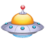 flying saucer on platform Whatsapp