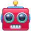 robot face on platform Whatsapp