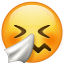 sneezing face on platform Whatsapp